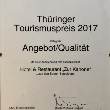 Thüringer Tourismuspreis 2017